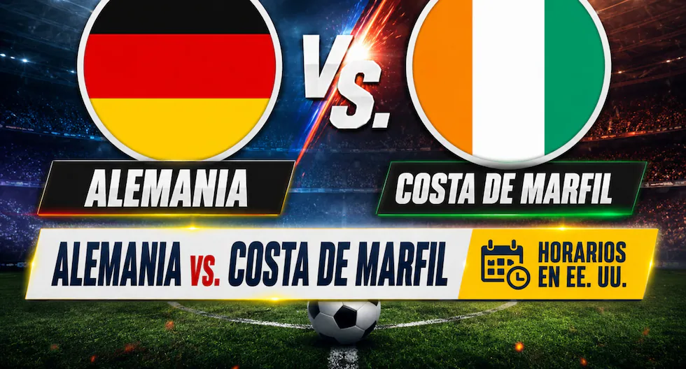 Alemania vs. Costa de Marfil: horarios del Mundial 2026 en USA