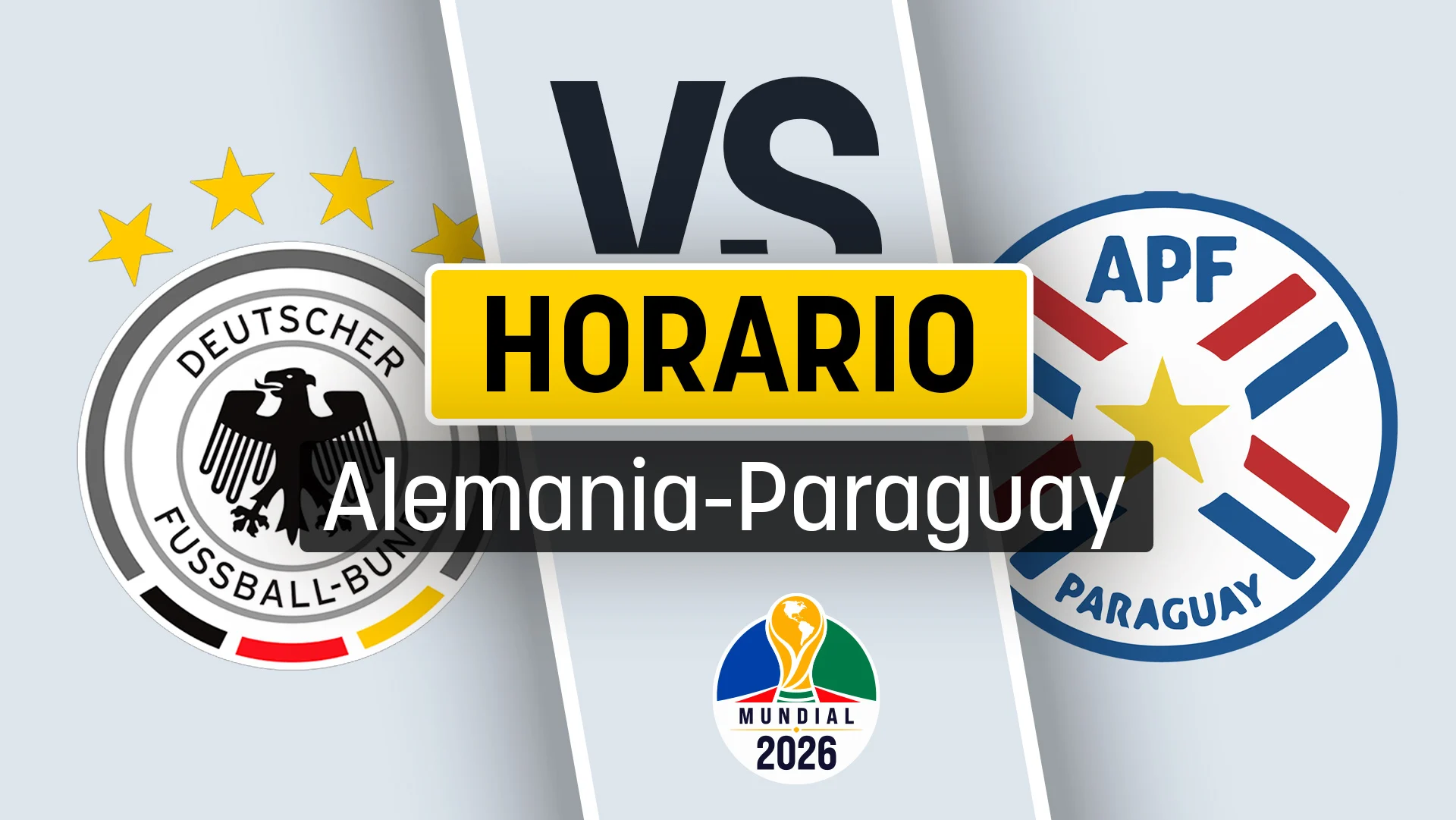Alemania vs Paraguay: horario y cómo ver los dieciseisavos del Mundial 2026