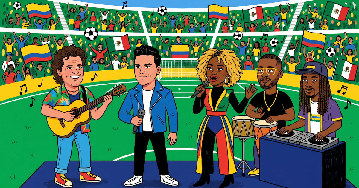 Colombia vibra con concierto mundialista: Vives y Dangond en México