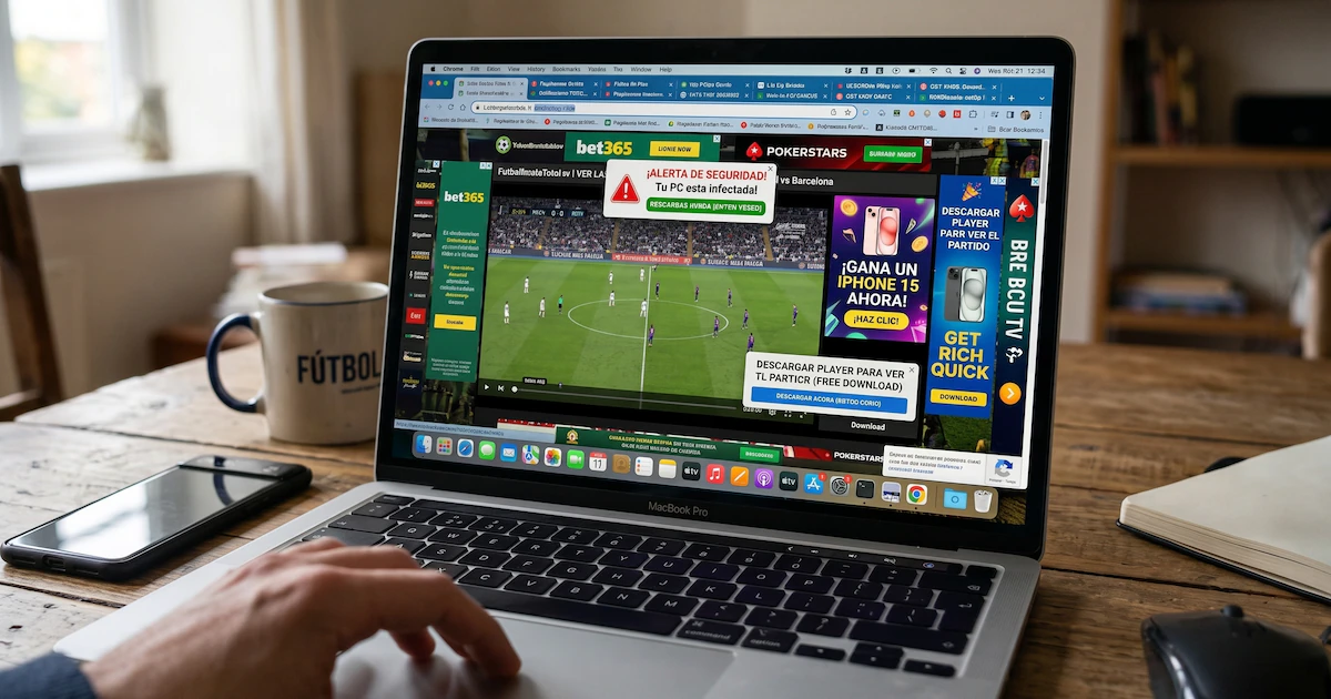 Cuidado: sitios piratas del Mundial 2026 roban datos mientras ves fútbol gratis