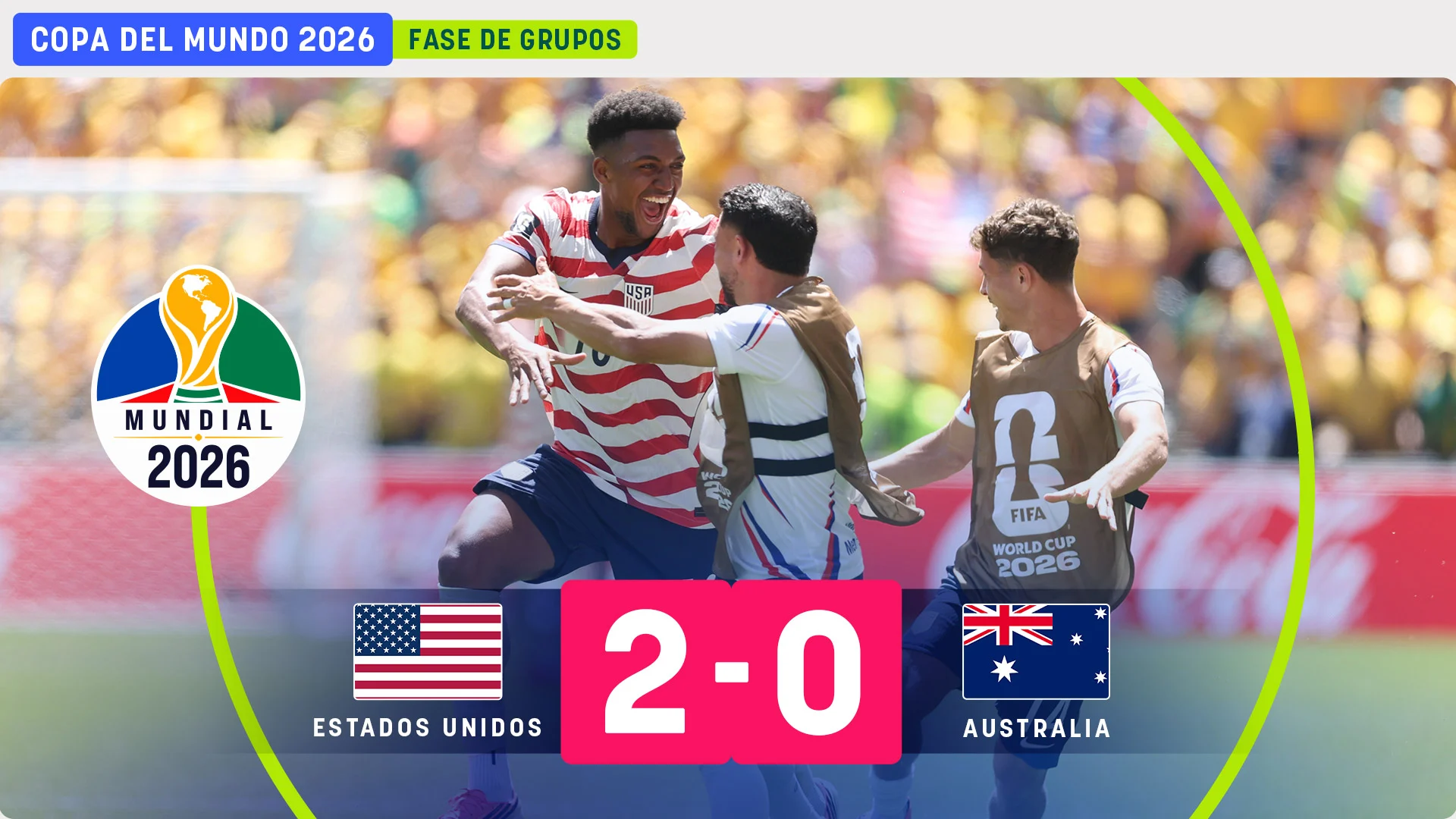 Estados Unidos aseguró su paso a octavos y mantiene vivo su sueño mundialista