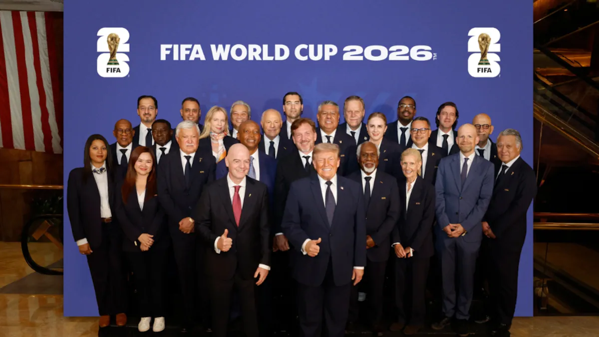 Figuras del fútbol colombiano en la recepción de la final del Mundial 2026