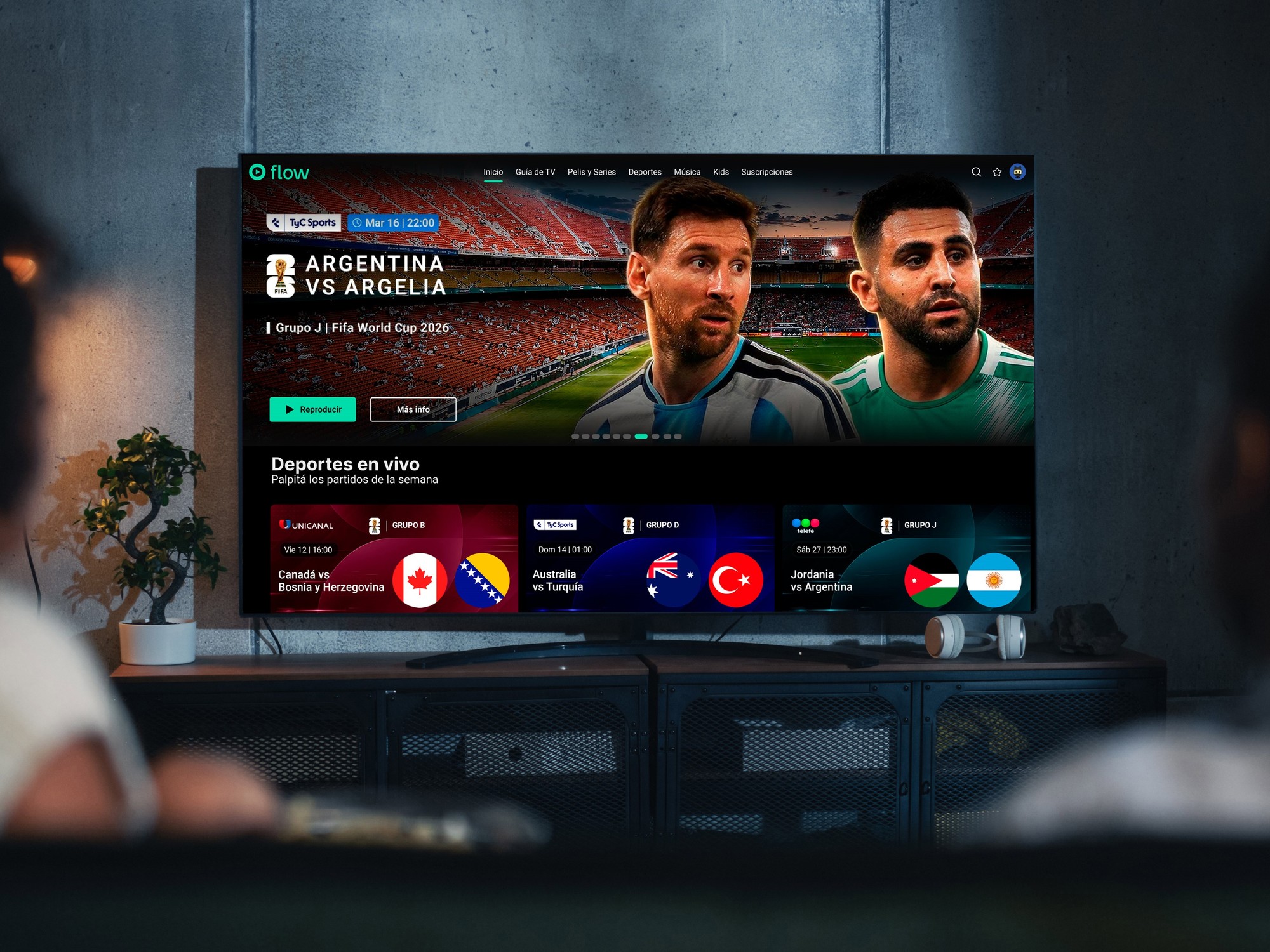 Flow prepara plataforma con IA para el Mundial 2026: todos los partidos en directo
