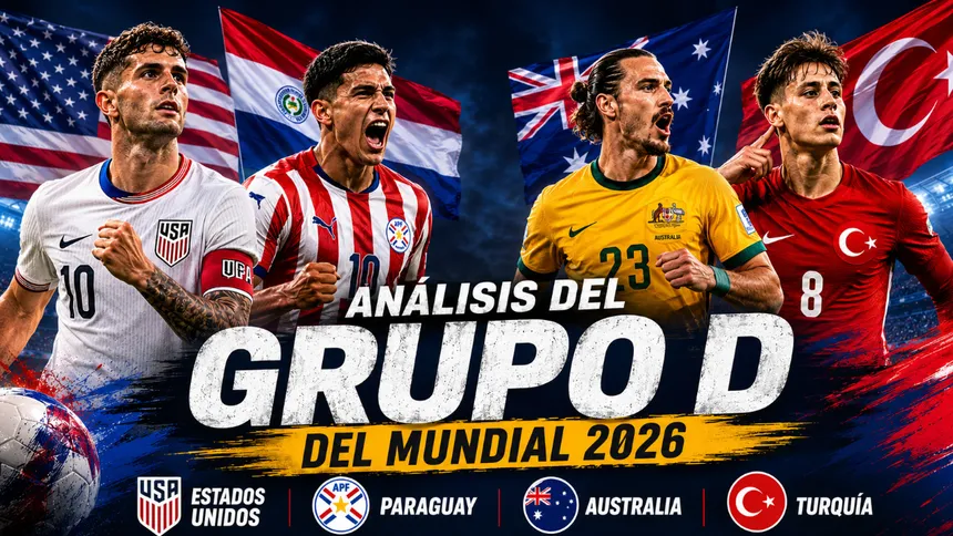 Grupo D 2026: Paraguay busca sorprender ante EE.UU., Australia y Turquía