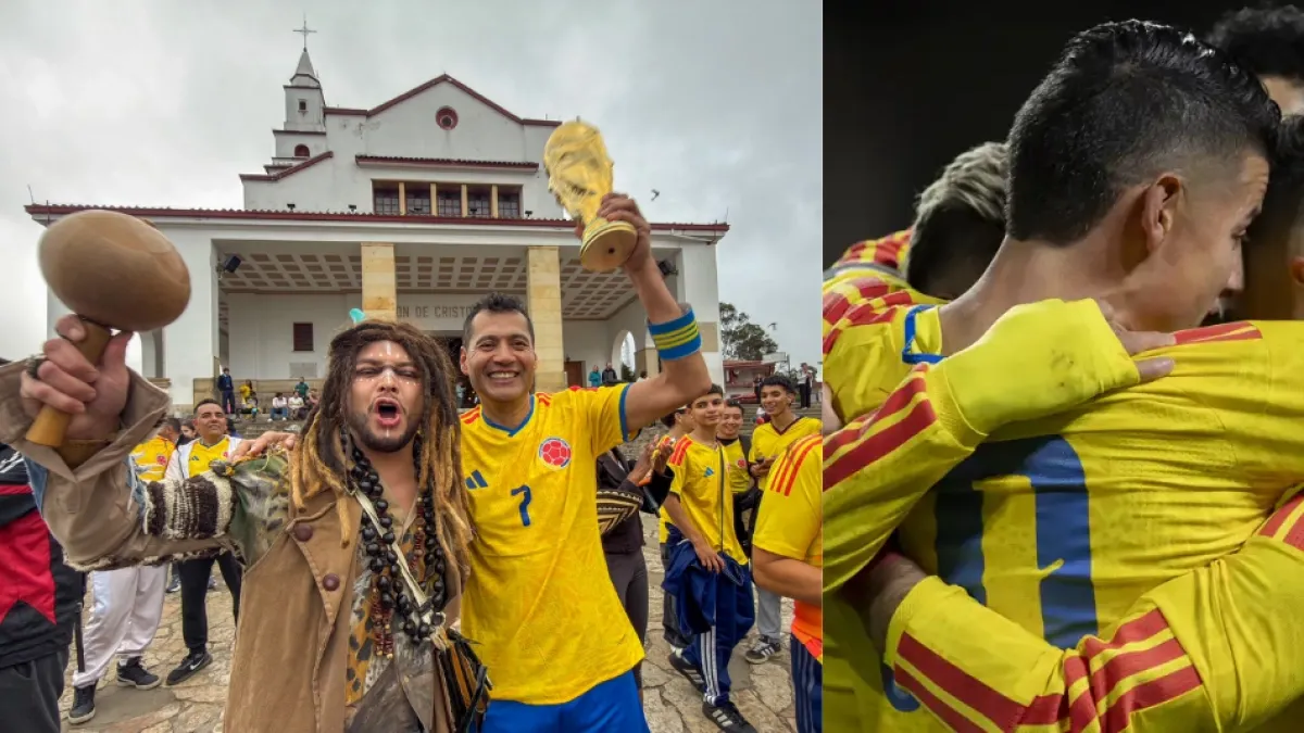 Hinchas colombianos peregrinan a Monserrate antes del duelo ante Ghana