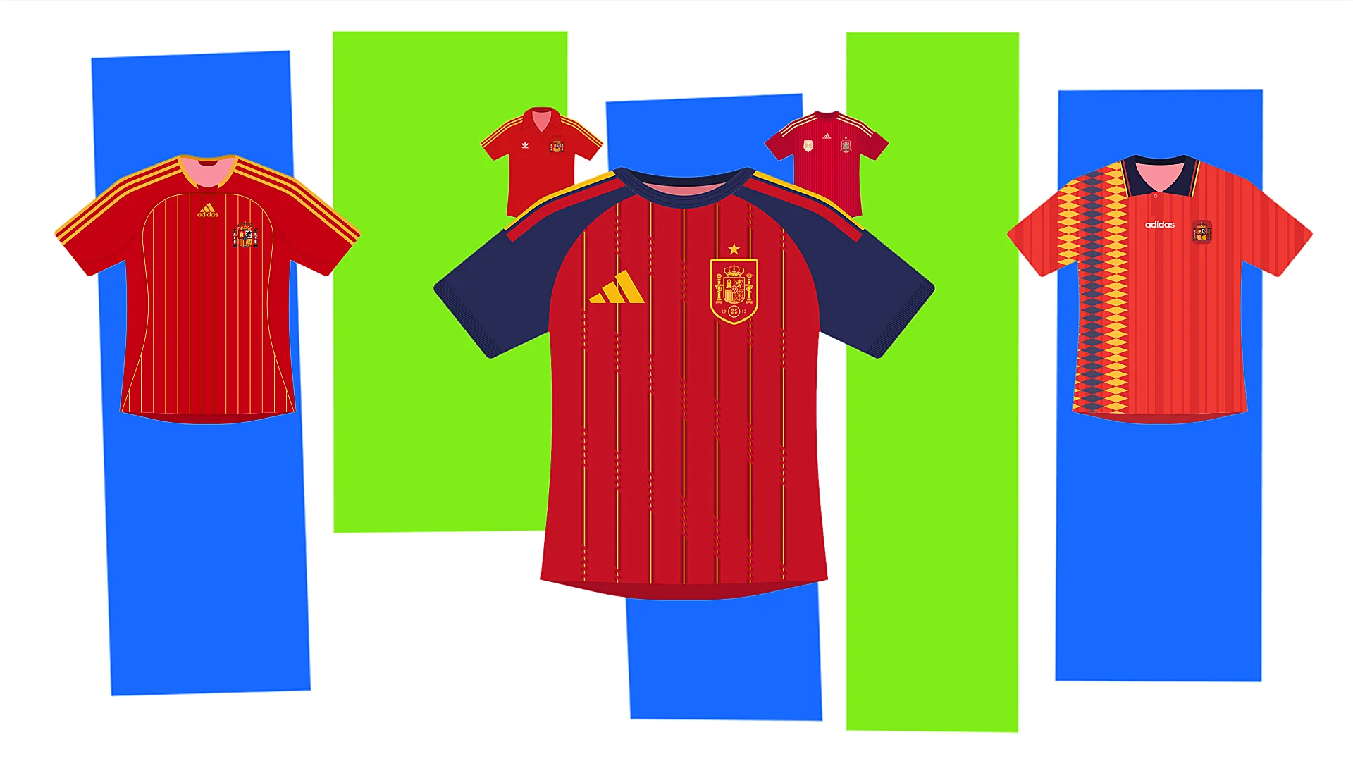 Las camisetas más icónicas de España en los Mundiales: ¿cuál es tu favorita?