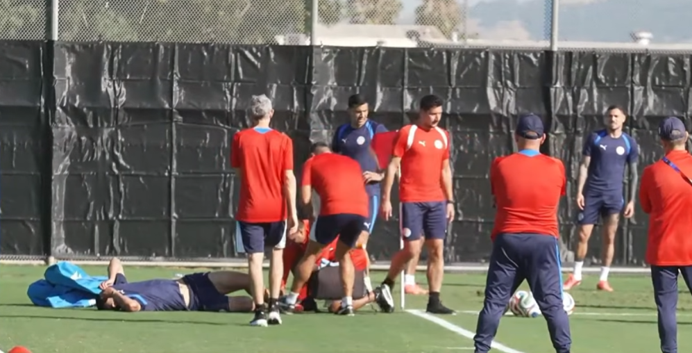 Susto en la Albirroja: Diego Gómez se lesiona en entrenamiento