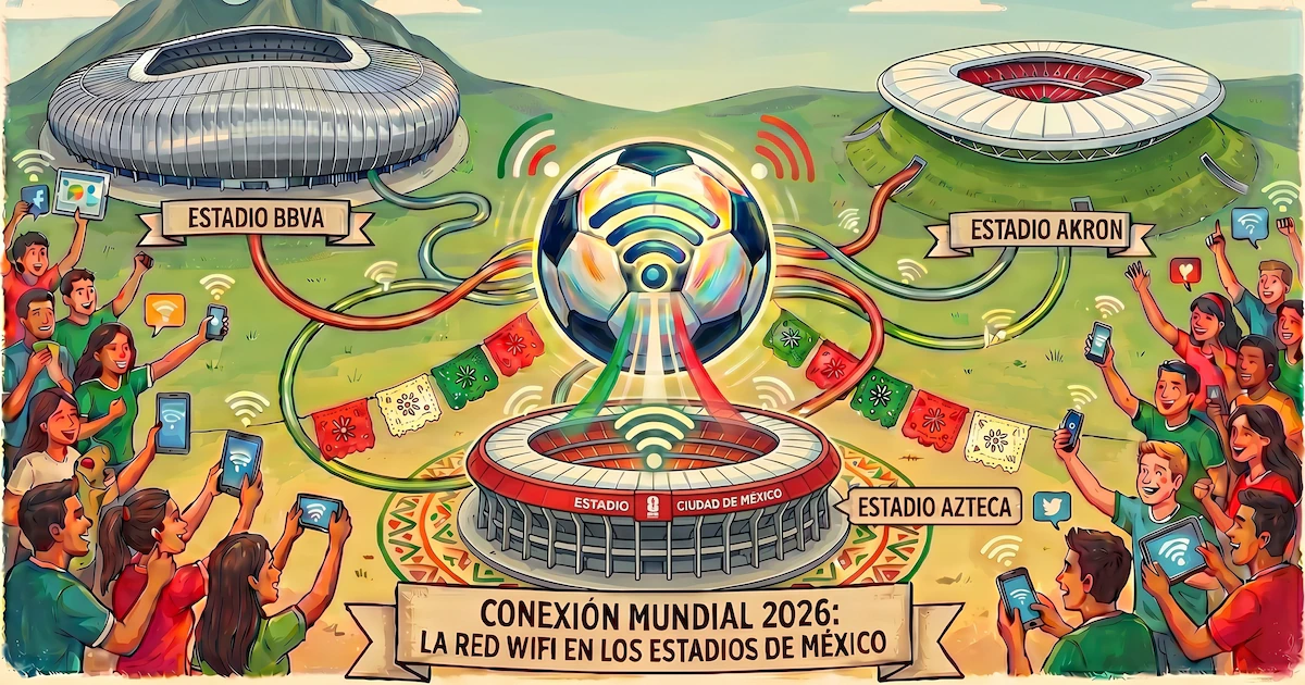 Wi-Fi gratis en estadios del Mundial 2026: guía de conectividad en México
